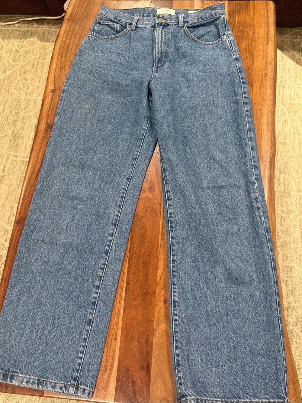 Cotton On Women’s Straight Leg Jeans - Light Blue Denim